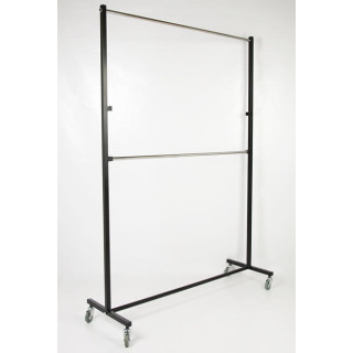 Perchero industrial 2 barras de 100cms