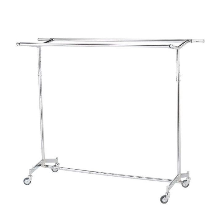 Industrial Clothes Rack with Double Head - Heavy Duty Storage for Warehouses and Stores