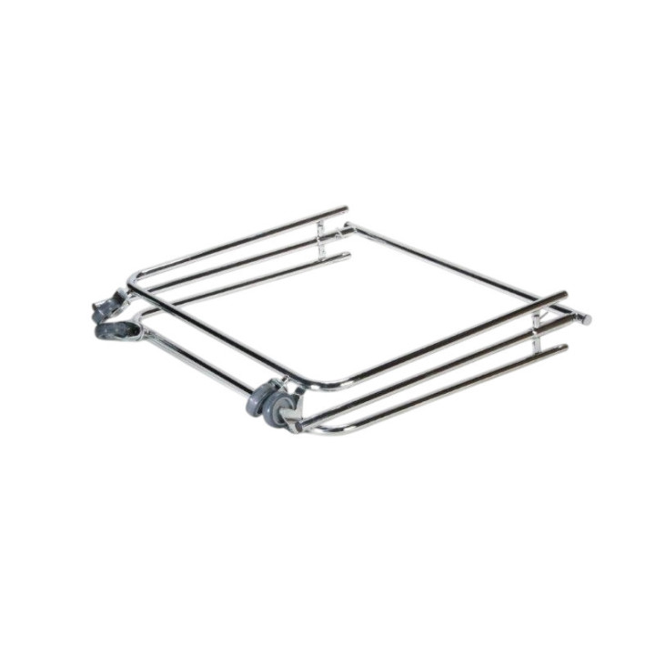 Folding Semi-Rack for Store or Representative | Adjustable Height 80-145cm | Chrome Finished