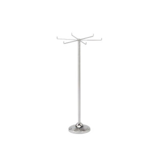 Rotating Ties Organizer with 6 Spikes - Easy Assembly - Sturdy Base - Perfect for Tables and Desks