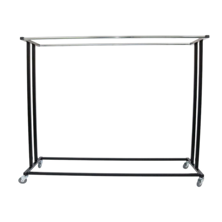Large Durable Double industrial clothing rack for storage and transportation. Professional use. Made in Spain